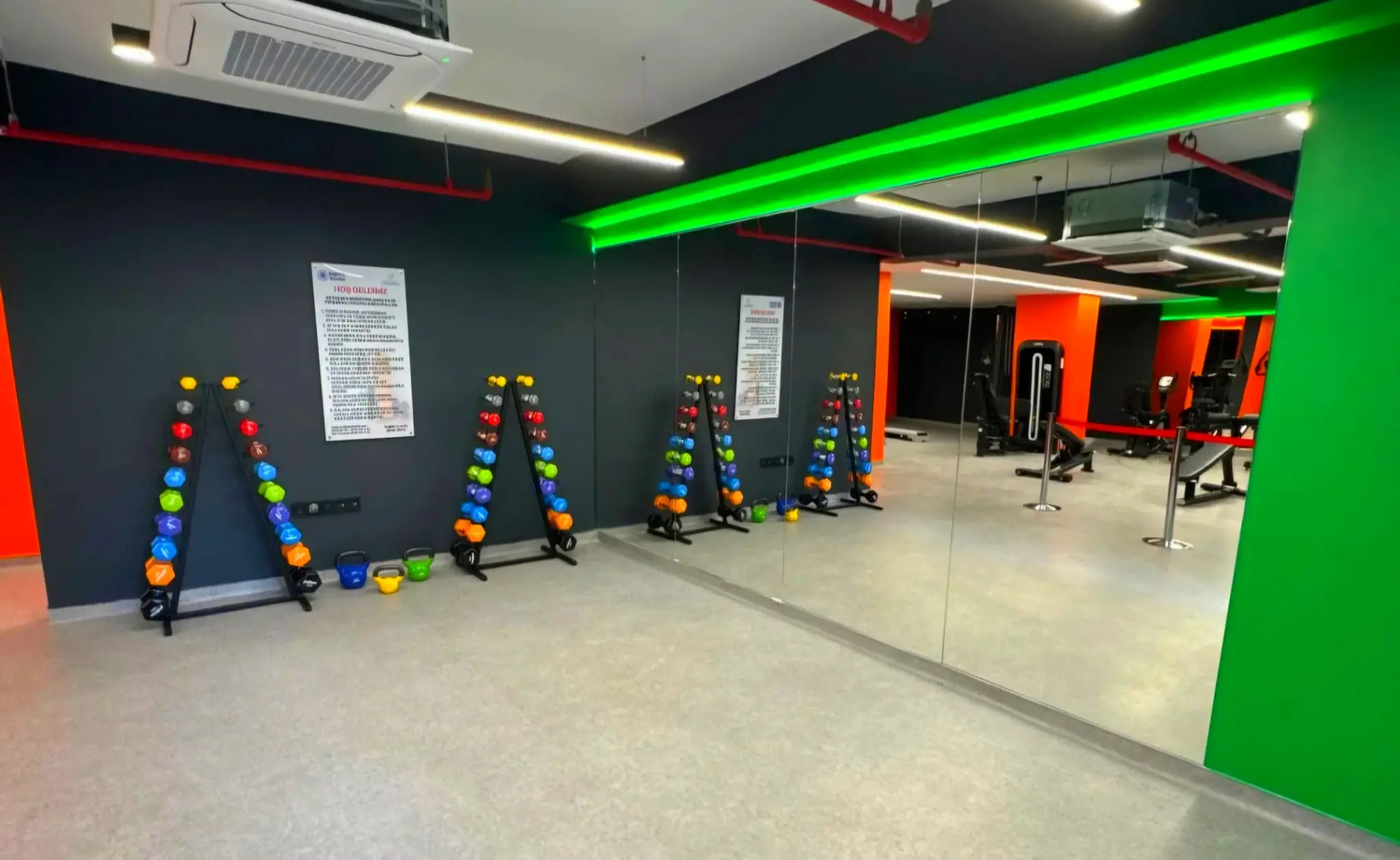 Gym area